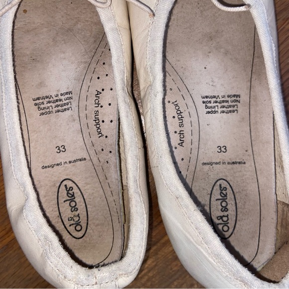 Old Soles Off-White Ballet Slip-on Flats - Picture 2 of 5
